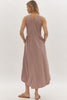 Fall In Line Dress- Mocha