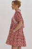 Ditsy Floral Dress- Red