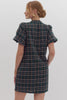 The Present Plaid Dress- Green