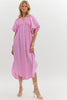 Best Wishes Smocked Dress- Pink