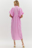 Best Wishes Smocked Dress- Pink