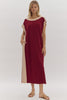 Everyday Easy Knit Dress- Merlot