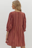 To The Point Dress- Chestnut