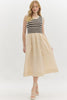 Stay Sweet Midi Dress-Ecru