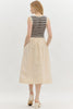 Stay Sweet Midi Dress-Ecru