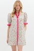 Garden Grace Floral Dress- Ecru