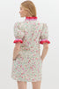 Garden Grace Floral Dress- Ecru