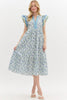 Park Day Cutie Floral Dress-Mint