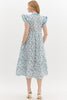 Park Day Cutie Floral Dress-Mint