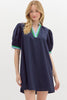 Bali Babe Mini Dress-Navy