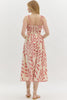 Botanical Empire Midi Dress