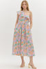 Pastel Palette One Shoulder Dress
