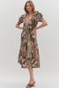 Paisley Perk Pattern Midi Dress