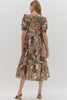 Paisley Perk Pattern Midi Dress