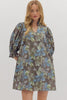 Garden Glory Botanical Mini Dress