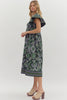 Sunset In Sorrento Midi Dress-Green