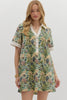 Muted Gardens Floral Mini Dress