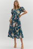 Tropical Midi Dress