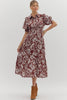 Floral Elegance Midi Dress
