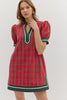 Cider Sipping Plaid Mini Dress