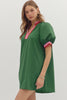 Miss Me Mini Dress-Green