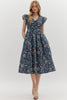 Meadow Song Floral Midi Dress