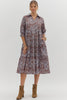Villa Muse Floral Midi Dress