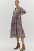 Villa Muse Floral Midi Dress