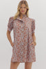 Loving Gaze Mini Dress-Camel