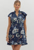 Floral Frolic Denim Mini Dress