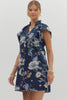 Floral Frolic Denim Mini Dress