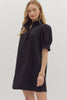 Love Language Mini Dress-Black