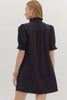 Love Language Mini Dress-Black