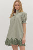 Ivy Days Striped Dress-Green