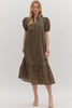 Baby Buds Floral Midi Dress
