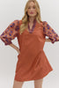 Autumn Frills Mini Dress