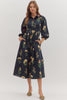 Fall on Fifth Floral Midi Dress