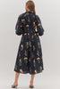 Fall on Fifth Floral Midi Dress