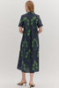 Brownstone Bliss Floral Midi Dress-Navy
