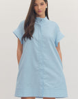 Forever Favorite Mini Dress-Chambray