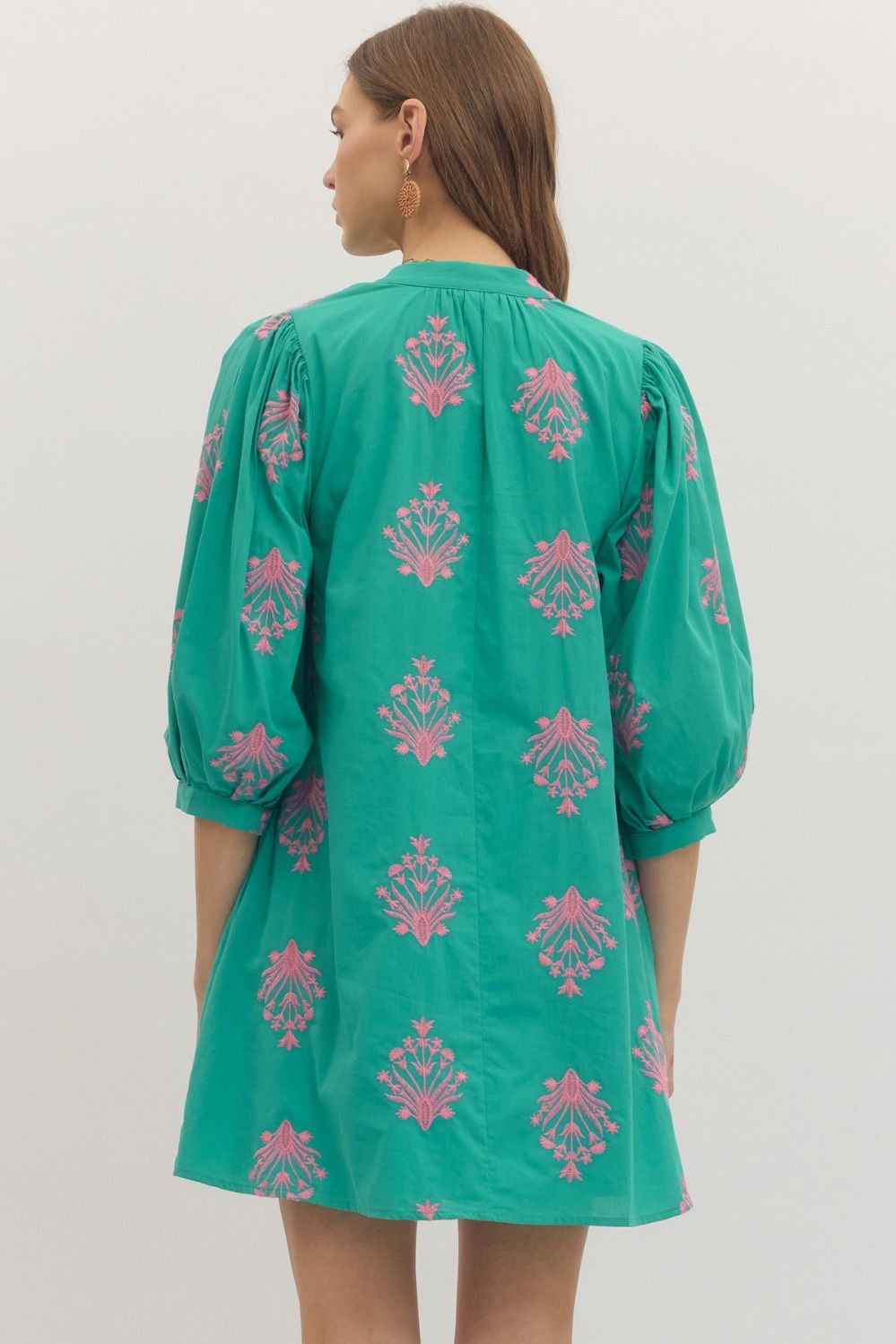 Chalton Street Embroidered Mini Dress