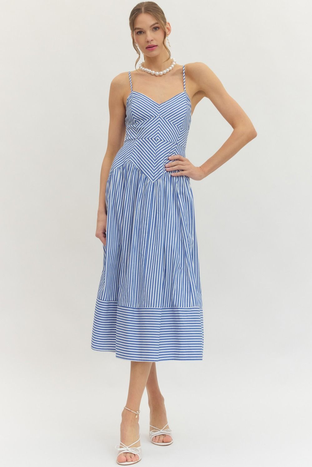 Marina Muse Midi Dress-Royal