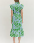 Delicate Petals Midi Dress