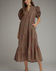 Clover Cottage Stripe Midi Dress