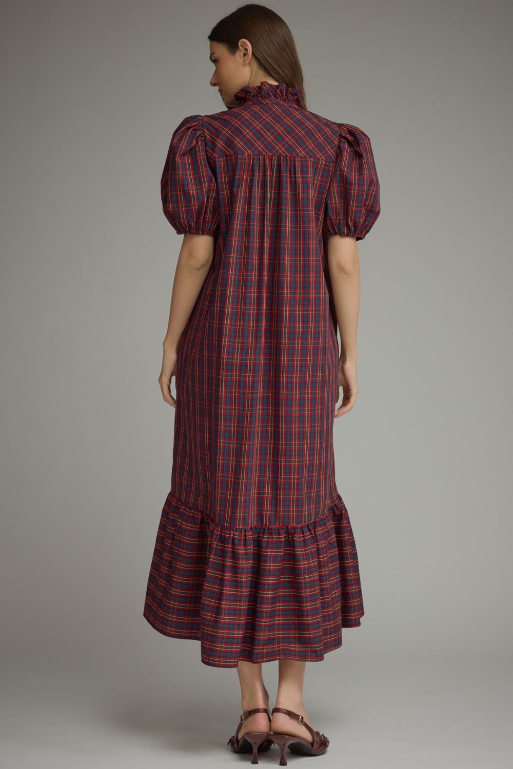 Westbury Plaid Midi Dress