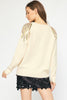 Sequin Burst Top- Natural