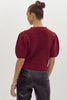 Check Me Top- Burgundy