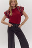 Nutcracker Season Top- Red