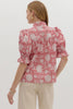 Bluebell Charm Floral Top-Marsala
