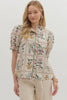 Delicate Dreams Floral Top-Ecru